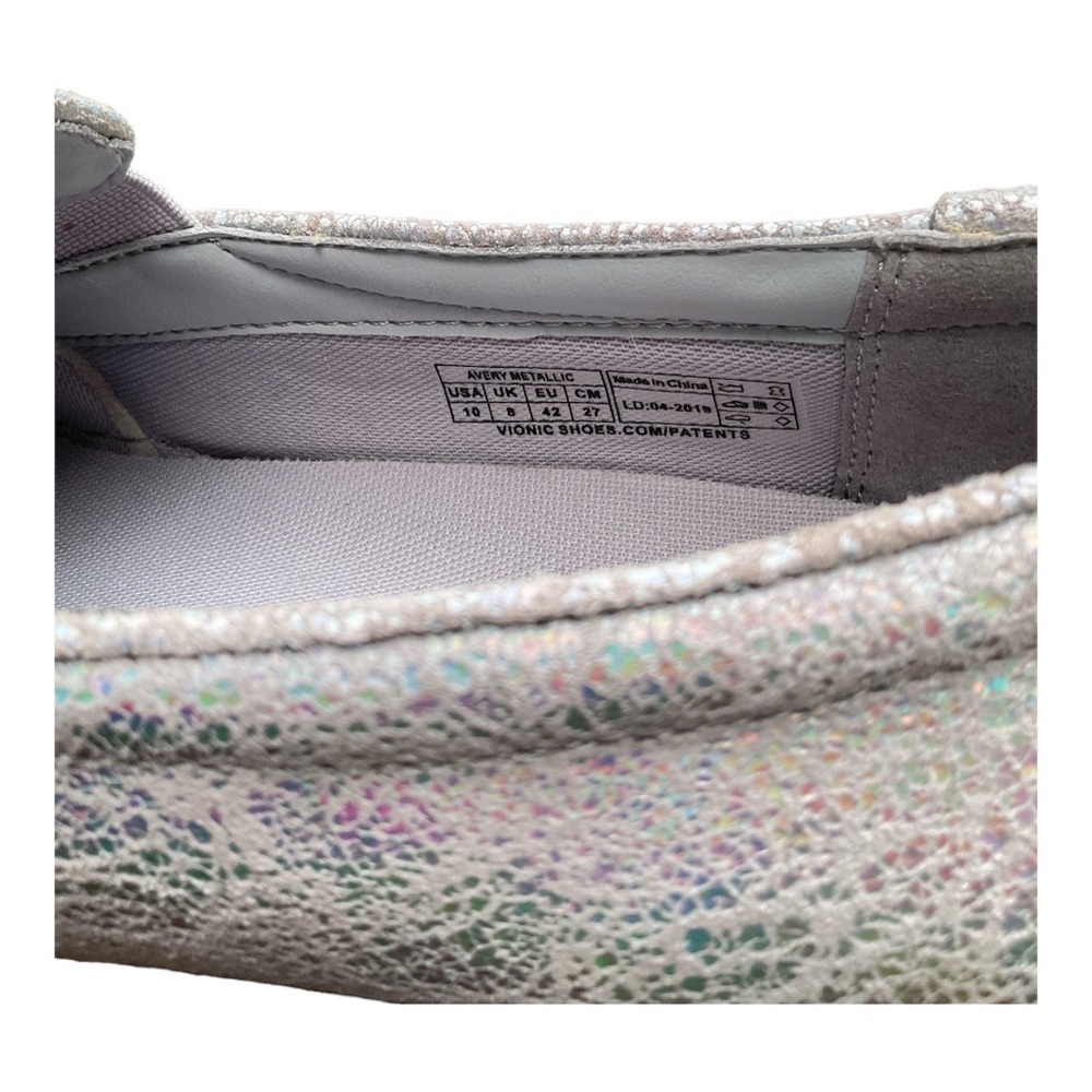 Vionic Women's Avery Pro Silver Metallic Slip On Size 10 - Picture 8 of 8